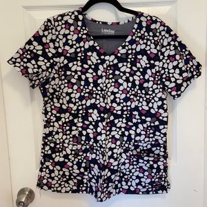 Landau medium scrub top